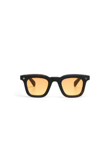 Okkia Firenze Unisex G&uuml;neş G&ouml;zl&uuml;ğ&uuml;Siyah Havana / Lens : Sarı