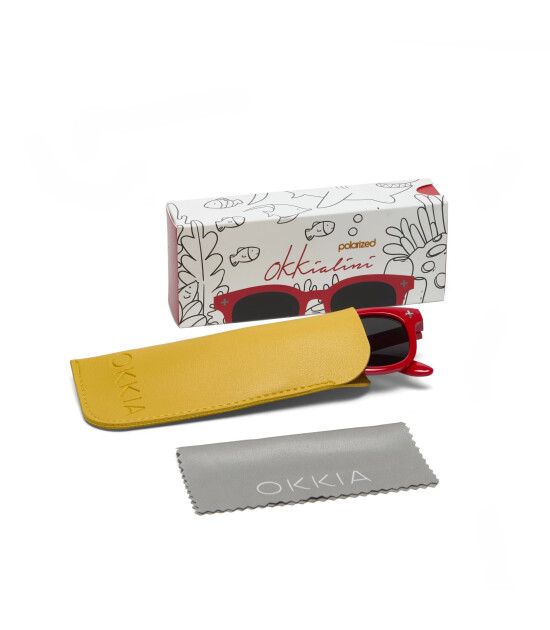 Okkia Okkialini Orlando Bambina &Ccedil;ocuk G&uuml;neş G&ouml;zl&uuml;ğ&uuml; (3-5 Yaş) // Red