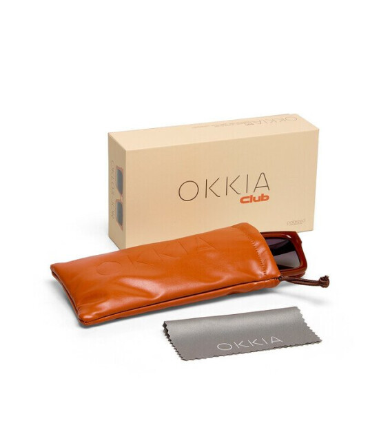 Okki̇a Okkia Club VULCANO Siyah Lens Polarize G&uuml;neş G&ouml;zl&uuml;ğ&uuml; Bal Rengi