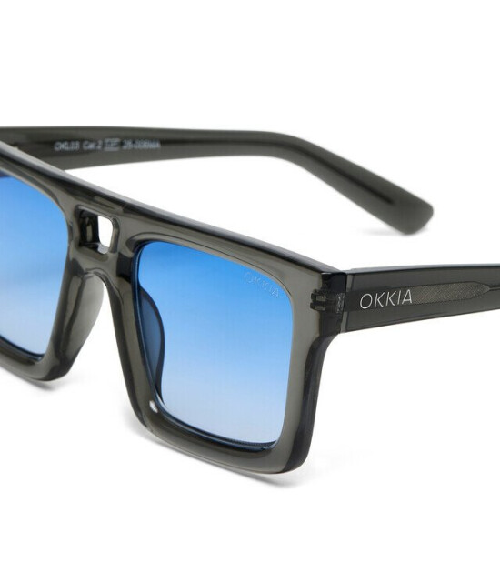 Okki̇a Okkia Club VULCANO Mavi Lens Polarize G&uuml;neş G&ouml;zl&uuml;ğ&uuml; Şeffaf F&uuml;me