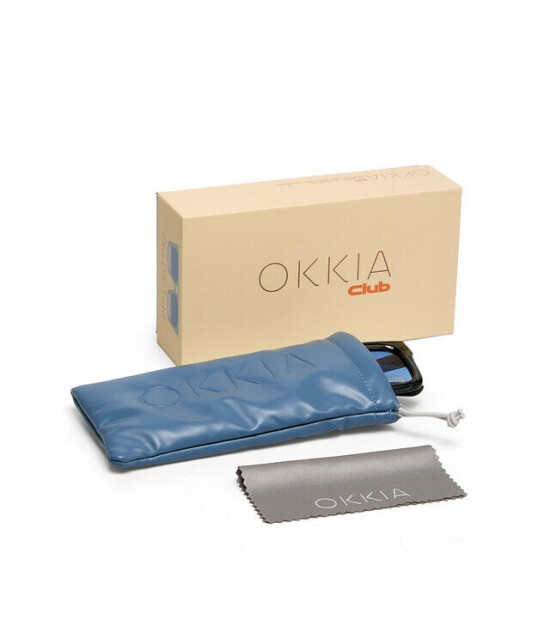 Okki̇a Okkia Club VULCANO Mavi Lens Polarize G&uuml;neş G&ouml;zl&uuml;ğ&uuml; Şeffaf F&uuml;me
