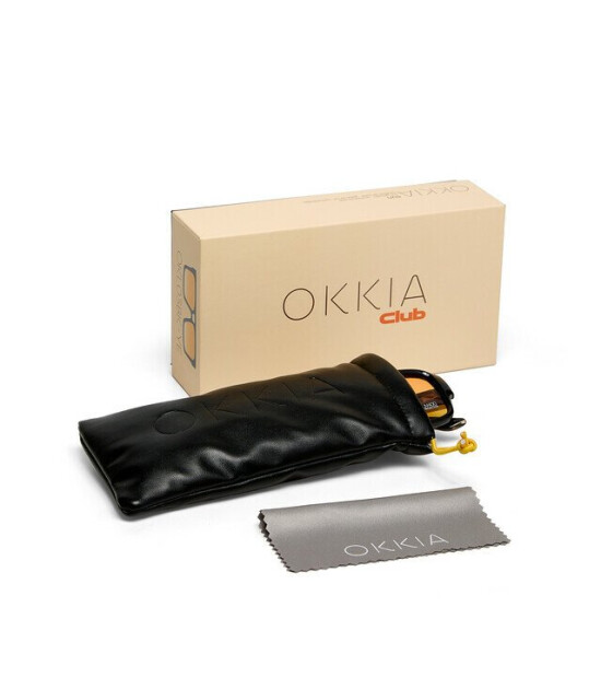 Okki̇a Okkia Club VULCANO Sarı Lens Polarize G&uuml;neş G&ouml;zl&uuml;ğ&uuml; Siyah