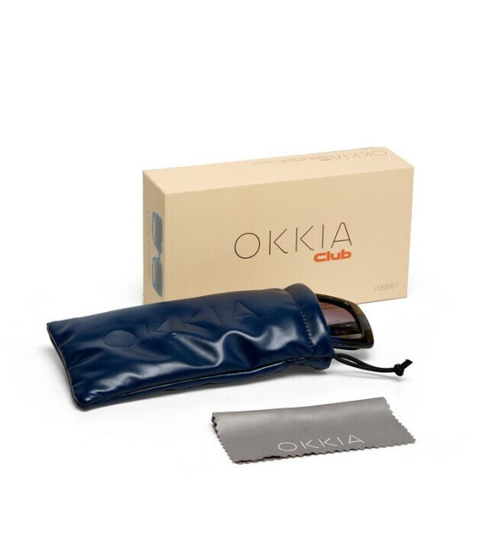 Okki̇a Okkia Club ISCHIA Siyah Lens Polarize G&uuml;neş G&ouml;zl&uuml;ğ&uuml; Mavi