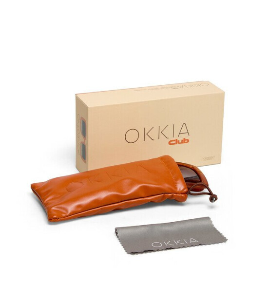 Okki̇a Okkia Club ISCHIA Siyah Lens Polarize G&uuml;neş G&ouml;zl&uuml;ğ&uuml; Bal Rengi