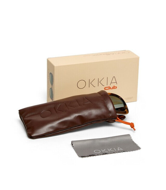 Okki̇a Okkia Club PROCIDA Yeşil Lens Polarize G&uuml;neş G&ouml;zl&uuml;ğ&uuml; Klasik Havana