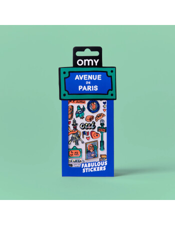 OMY Fabulous Vinil &Ccedil;ıkartmalar - Paris Blue