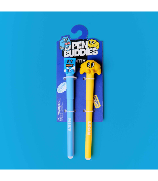 OMY Pen Buddies Silinebilir Kalem - Leon & Miky