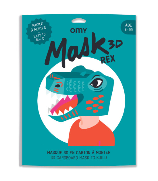 OMY XXL Karton 3D Maske // T-REX
