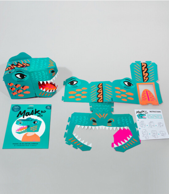 OMY XXL Karton 3D Maske // T-REX