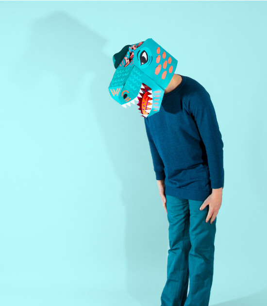 OMY XXL Karton 3D Maske // T-REX