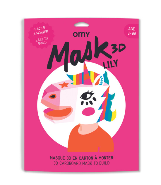 OMY XXL Karton 3D Maske // Lily