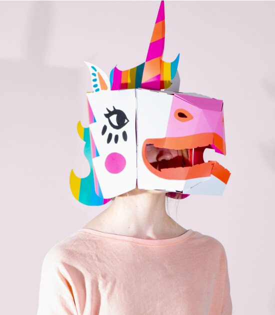 OMY XXL Karton 3D Maske // Lily