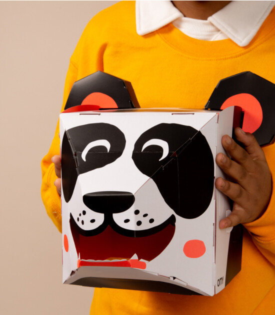 OMY XXL Karton 3D Maske // Panda