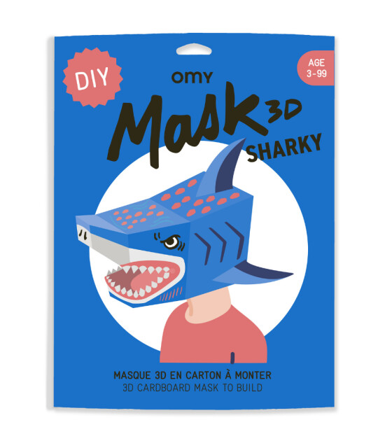 OMY XXL Karton 3D Maske // Sharky