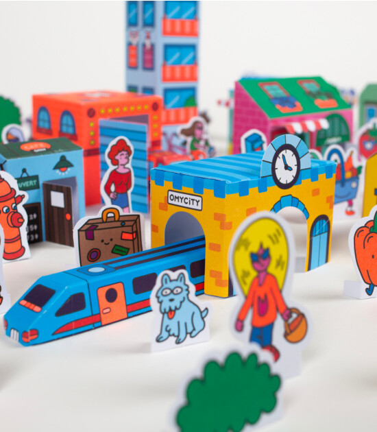 OMY 3D Paper Toys // City