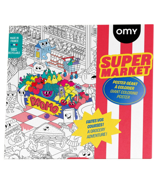 OMY Coloring Poster - Boyama Posteri // S&uuml;permarket