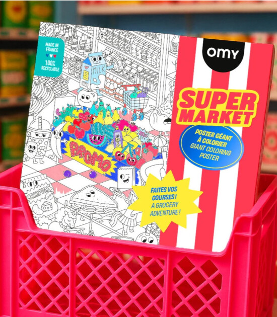OMY Coloring Poster - Boyama Posteri // S&uuml;permarket