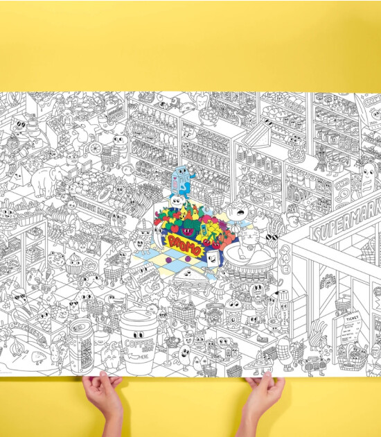 OMY Coloring Poster - Boyama Posteri // S&uuml;permarket