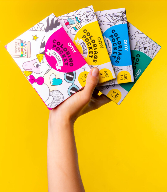OMY Pocket Coloring Seyahat Boya Kit // Princesses & Dragons