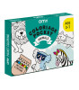 OMY Pocket Coloring Seyahat Boya Kit // Animals