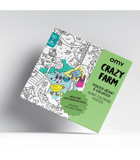 OMY Coloring Poster - Boyama Posteri // Crazy Farm