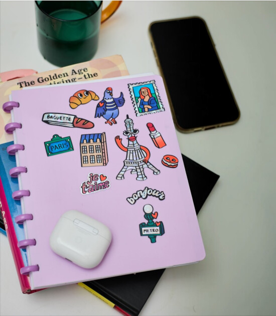 OMY Fabulous Big Sticker Seti // Paris Eiffel