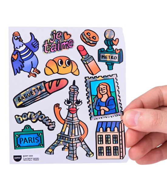 OMY Fabulous Big Sticker Seti // Paris Eiffel