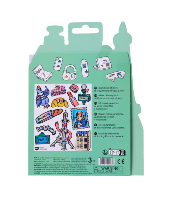 OMY Fabulous Big Sticker Seti // Paris Eiffel