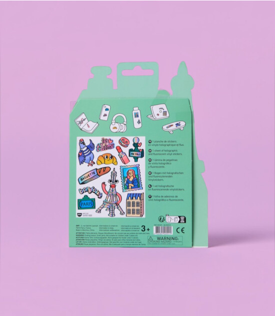 OMY Fabulous Big Sticker Seti // Paris Eiffel
