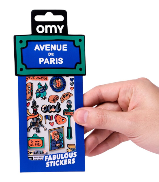 OMY Fabulous Iconic Sticker Seti // Paris Blue