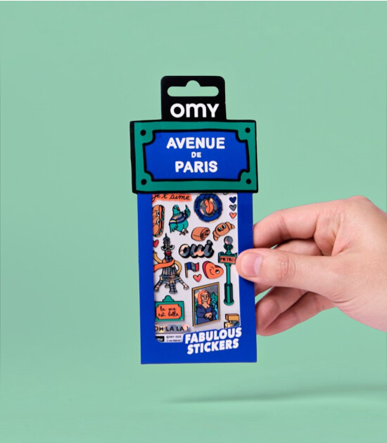 OMY Fabulous Iconic Sticker Seti // Paris Blue