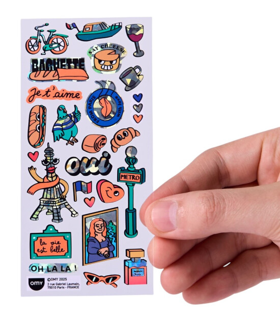 OMY Fabulous Iconic Sticker Seti // Paris Blue