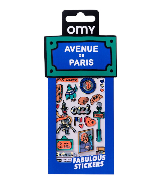 OMY Fabulous Iconic Sticker Seti // Paris Blue