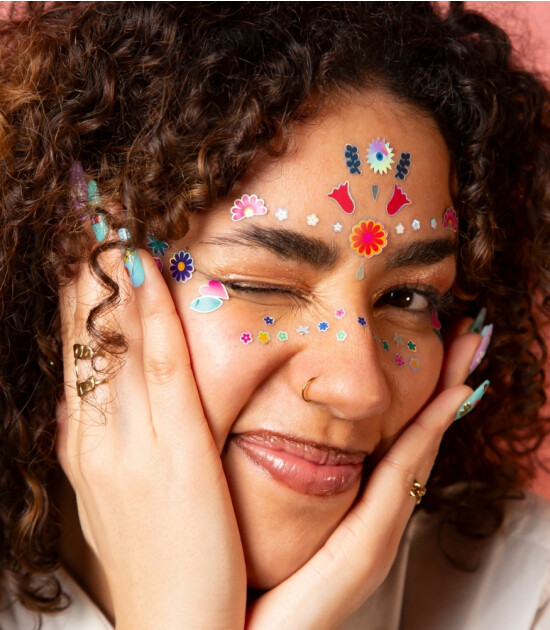 OMY Yüz Sticker // Flower