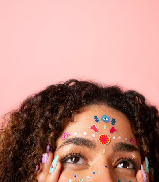 OMY Yüz Sticker // Flower