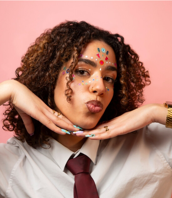 OMY Yüz Sticker // Flower