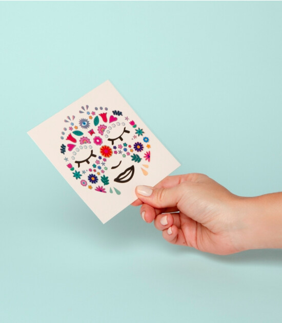 OMY Yüz Sticker // Flower