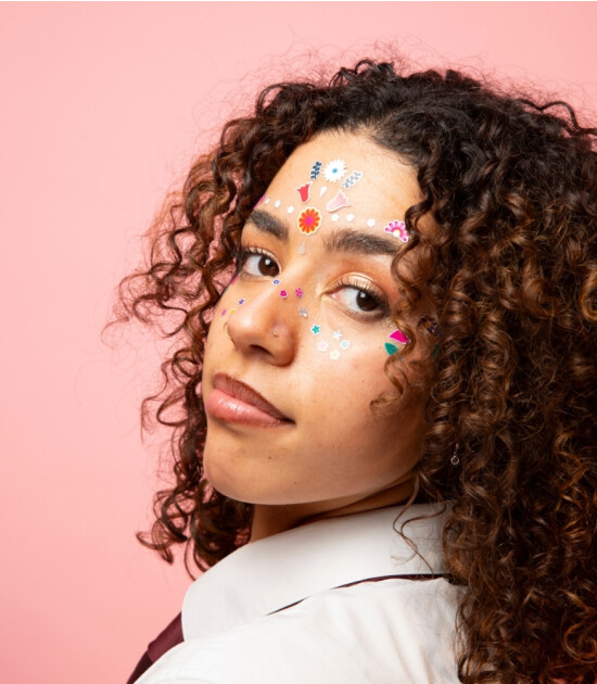 OMY Yüz Sticker // Flower