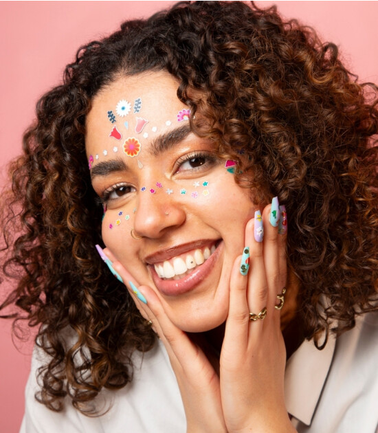 OMY Yüz Sticker // Flower