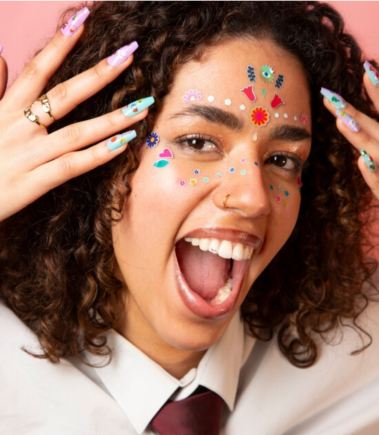 OMY Yüz Sticker // Flower