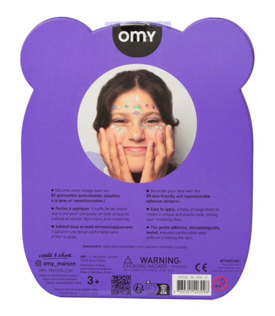 OMY Yüz Sticker // Kawai