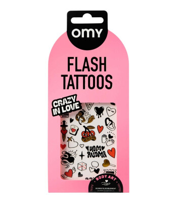 OMY Flash Tattoos Mini Ge&ccedil;ici D&ouml;vme Seti // Crazy In Love
