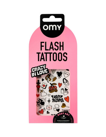 OMY Flash Tattoos Mini Ge&ccedil;ici D&ouml;vme Seti // Crazy In Love