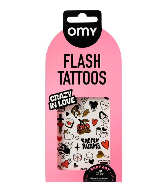 OMY Flash Tattoos Mini Ge&ccedil;ici D&ouml;vme Seti // Crazy In Love
