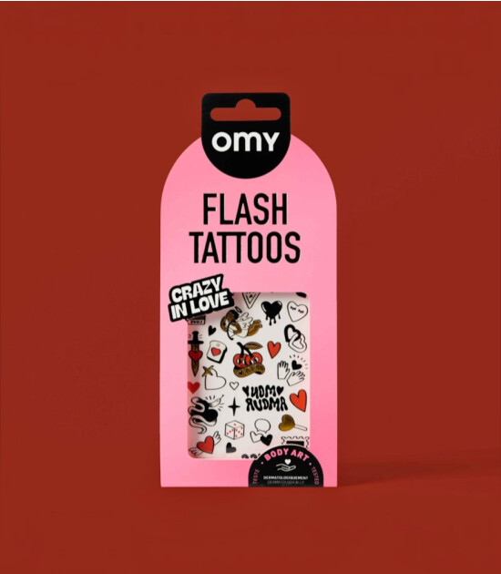 OMY Flash Tattoos Mini Ge&ccedil;ici D&ouml;vme Seti // Crazy In Love