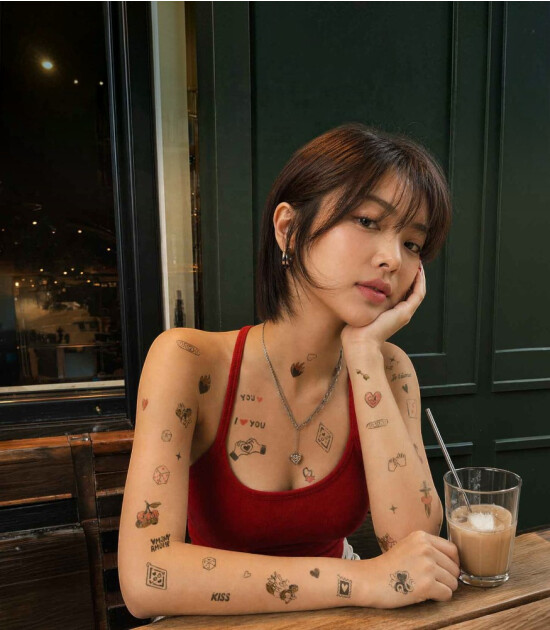 OMY Flash Tattoos Mini Ge&ccedil;ici D&ouml;vme Seti // Crazy In Love