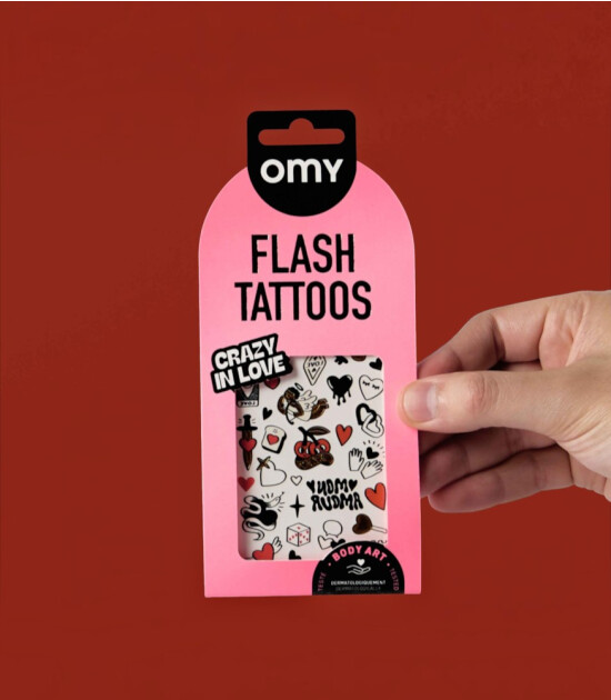 OMY Flash Tattoos Mini Ge&ccedil;ici D&ouml;vme Seti // Crazy In Love