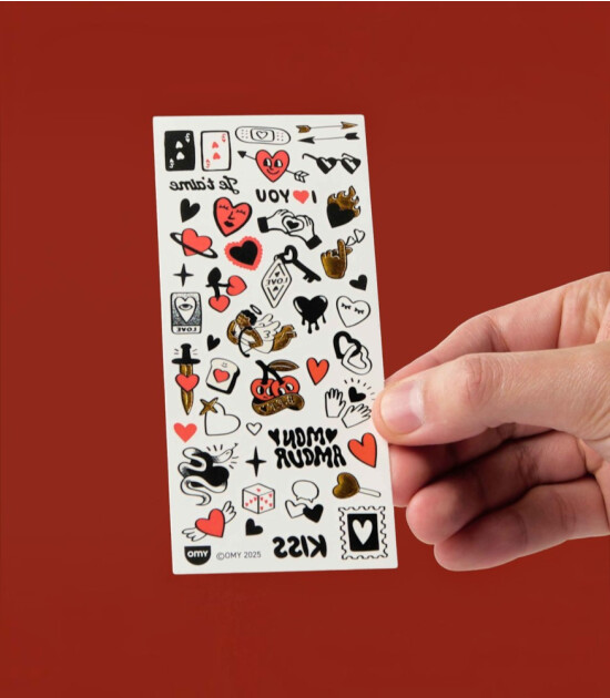 OMY Flash Tattoos Mini Ge&ccedil;ici D&ouml;vme Seti // Crazy In Love