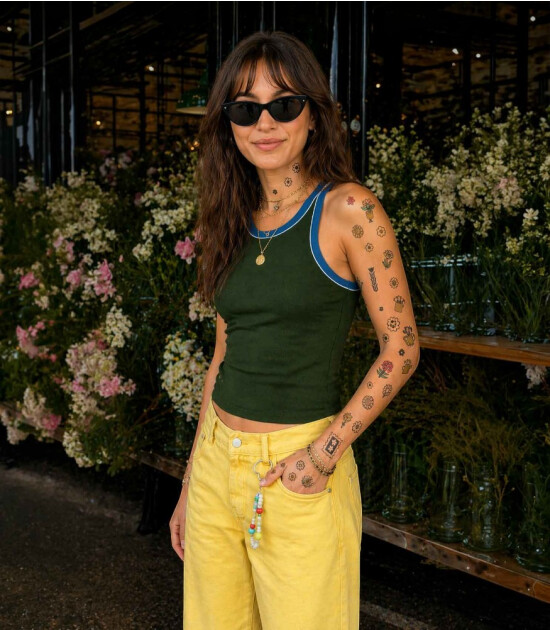OMY Flash Tattoos Mini Ge&ccedil;ici D&ouml;vme Seti // Flower Pop