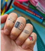 OMY Flash Tattoos Mini Ge&ccedil;ici D&ouml;vme Seti // Flower Pop